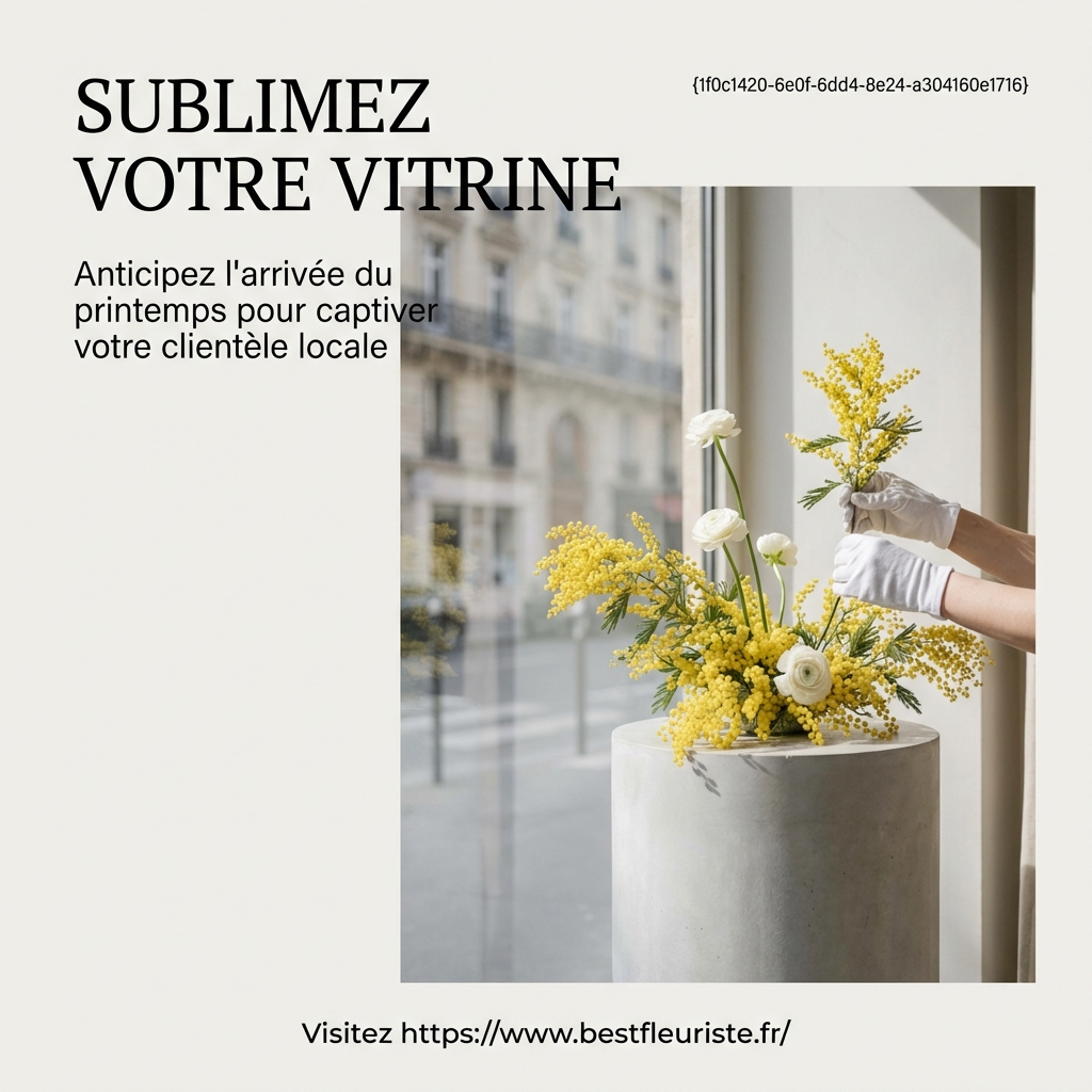 L'Art de la Vitrine Printanière : Guide Stratégique pour Fleuristes et Optimisation de Visibilité 1