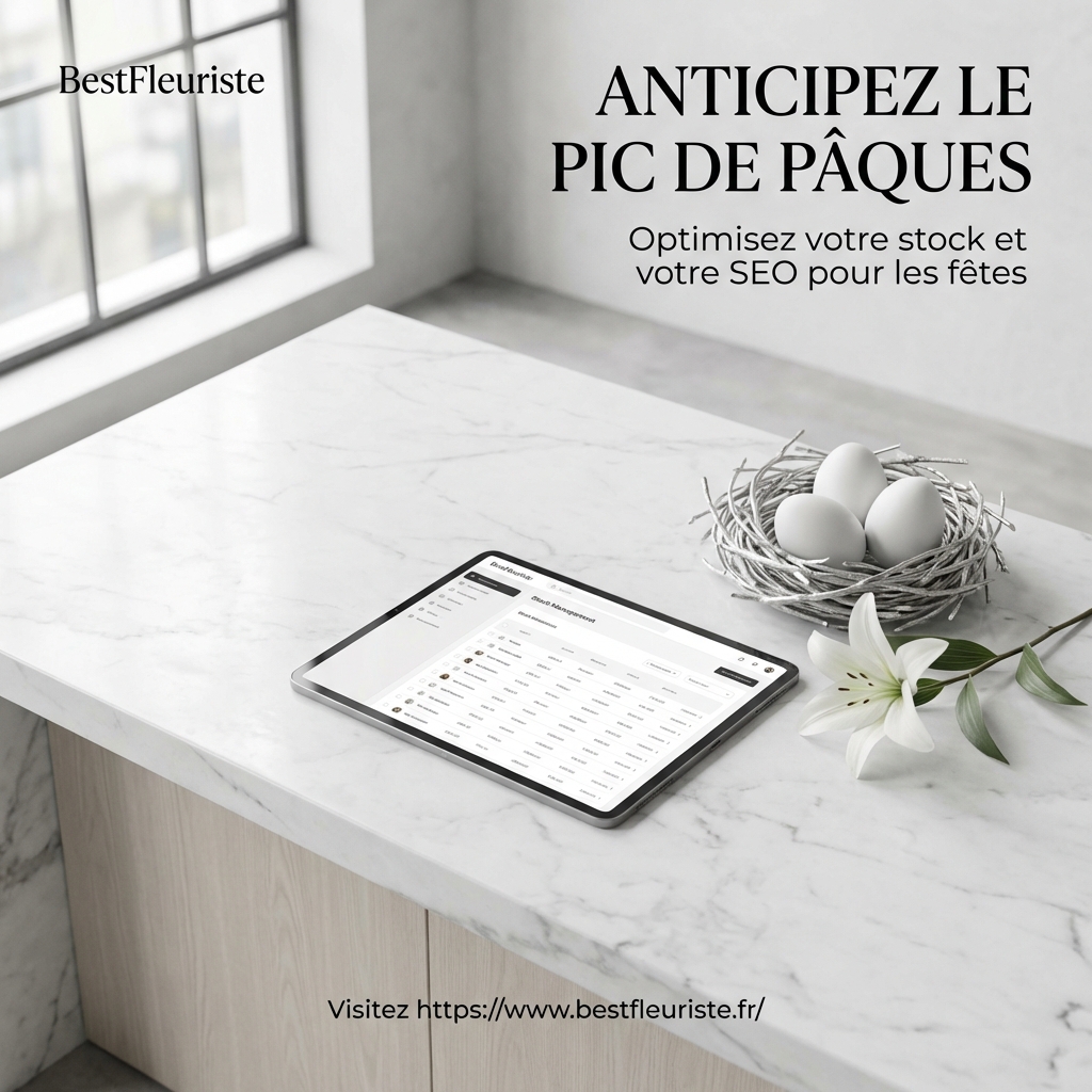 Pâques 2026 : Guide Stratégique de Stock et Visibilité SEO pour les Fleuristes d'Excellence 1