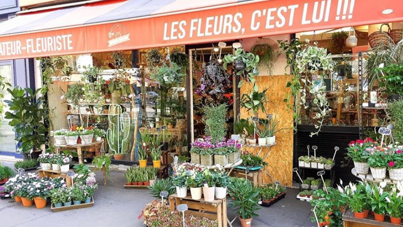 Les fleurs, c'est lui