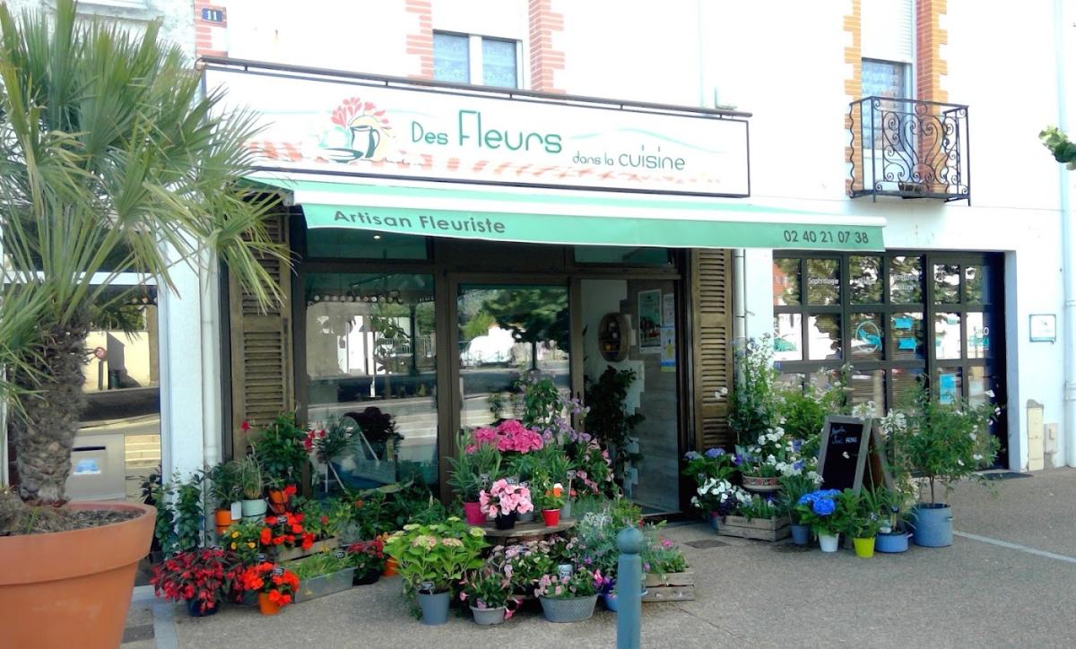 Des Fleurs dans la cuisine