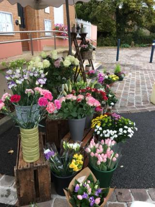 Fleuriste Pivoine et mimosa 0