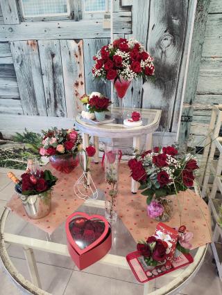 Fleuriste Orange Bleu Fleurs 0