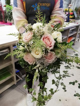 Fleuriste Orange Bleu Fleurs 0