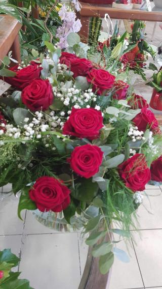 Fleuriste Orange Bleu Fleurs 0