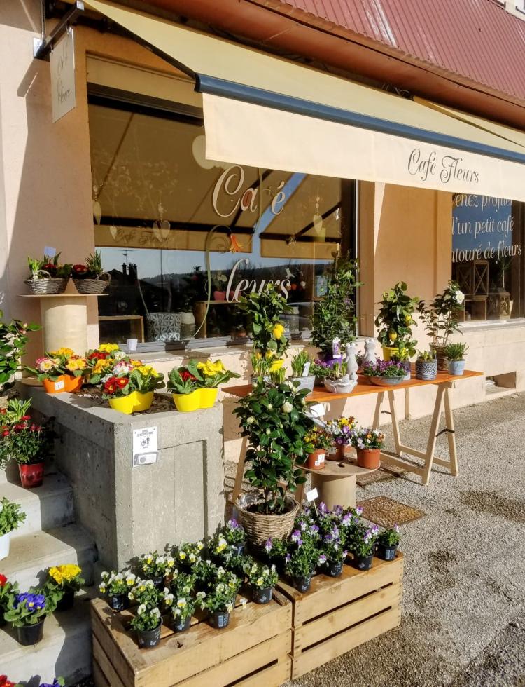 café fleurs
